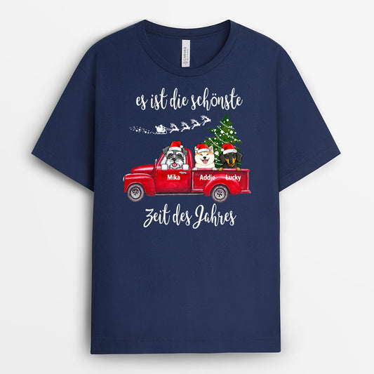 0032A010CGE1 personalisierte geschenke T Shirt hunde hundeliebhaber weihnachten