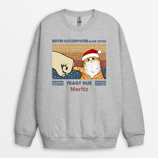 0528WGE2 bester katzenpapa aller zeiten personalisierte sweatshirts weihnachten 0528W5L8D_ee6d47b6 38f1 4311 842e 47afcccf30cd
