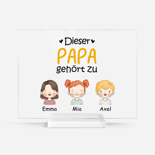 0827RGE1 dieser papa gehort zu kinder personalisierte acryl plakette papa 0827R8N8B_f61449ec 7ea1 404f b20c 0d01fee61147