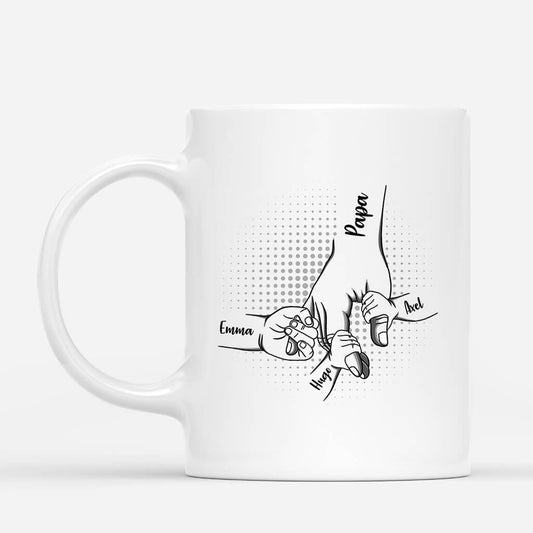 0945MGE1 personalisierte handchen halten papa opa und kinder tasse_d7f38f92 bd0b 4a7a 841b 4ef962d818be
