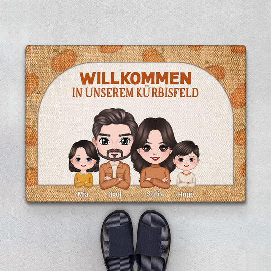 1217DGE1 Personalisierte Geschenke Fussmatte Zu Hause Familie