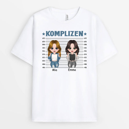 1260AGE1 personalisiertes komplizen t shirt