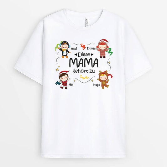 1452AGE1 personalisiertes diese oma gehort zu weihnachten t shirt