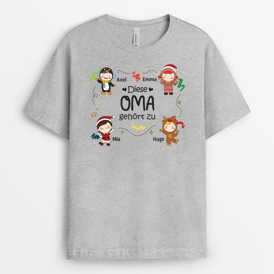 1452AGE2 personalisiertes diese oma gehort zu weihnachten t shirt