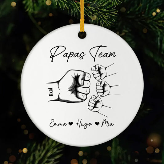 1461OGE1 papas team personalisierte keramik ornament papa 1461O8M8B