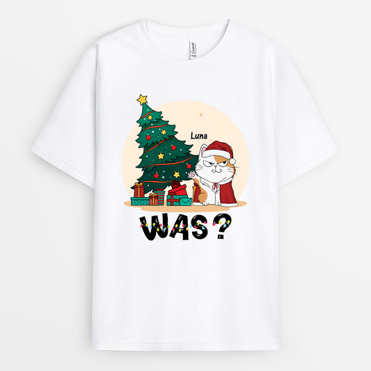1649AGE1 personalisiertes katze was t shirt