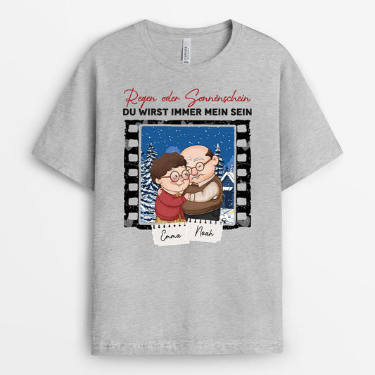 1818AGE1 personalisiertes bei regen oder sonnenschein wirst du immer mein sein t shirt