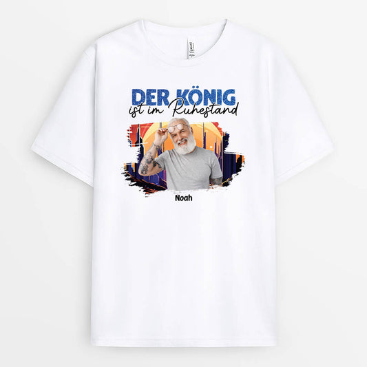 1858AGE1 personalisiertes die legende geht in rente t shirt