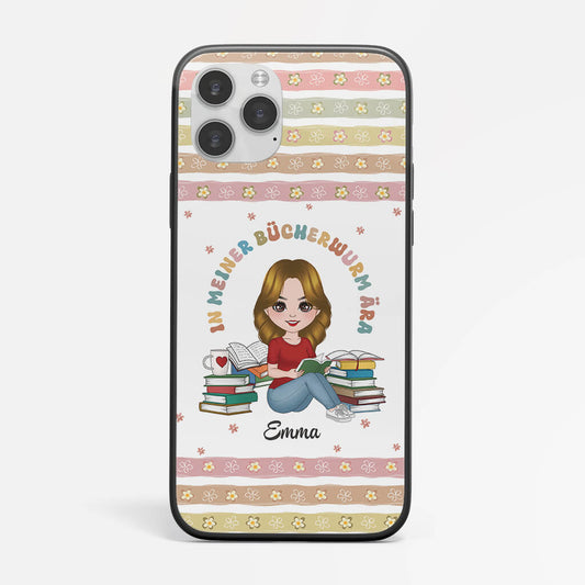 1898FGE1 personalisierte in meiner bucherwurm ara iphone handyhulle