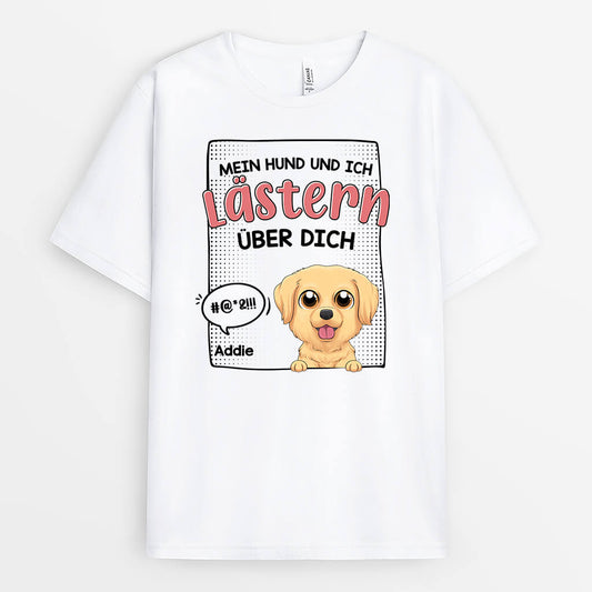 1961AGE1 personalisiertes mein hund und ich lastern uber dich t shirt