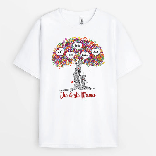 2025AGE1 personalisiertes die beste mama oma t shirt