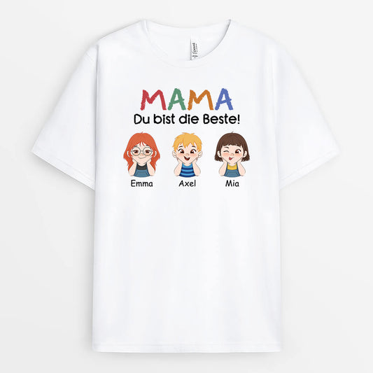 2031AGE1 personalisiertes papa du bist der beste t shirt