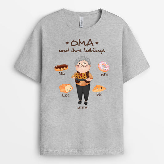 2103AGE2 personalisiertes mami oma und ihre lieblinge ihr liebling t shirt 2103a3f0a