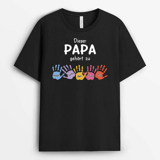 2169AGE1 personalisiertes dieser papa gehort zu t shirt