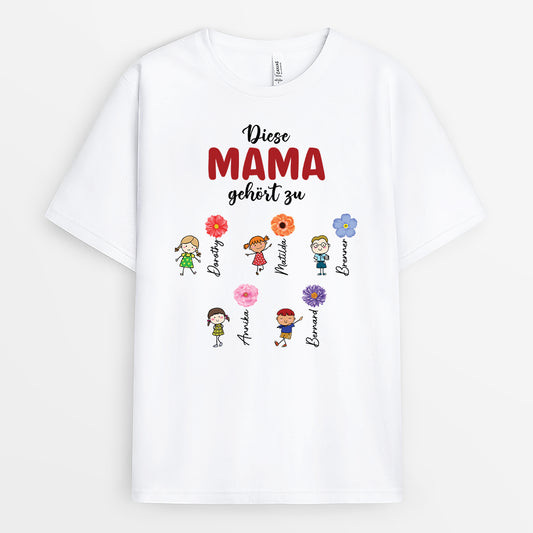 2198AGE1 personalisiertes diese oma mama gehort zu t shirt 2198a6c7a