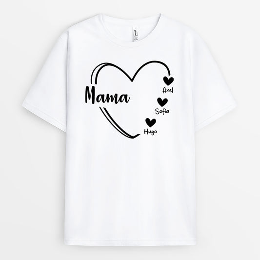2235AGE1 personalisiertes mama herz t shirt 2235a387a