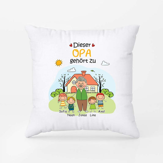 2361PGE1 diese oma dieser opa gehort zu lineart kissen oma opa personalisiert 2361P6L5B