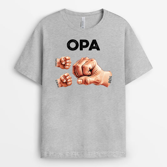 2367AGE2 personalisiertes papa starke faust t shirt 2367a5c5b