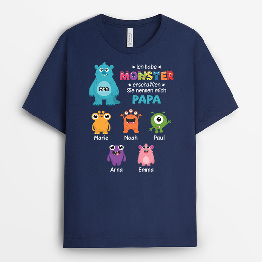 2420AGE2 ich habe monster erschaffen t shirt opa personalisiert