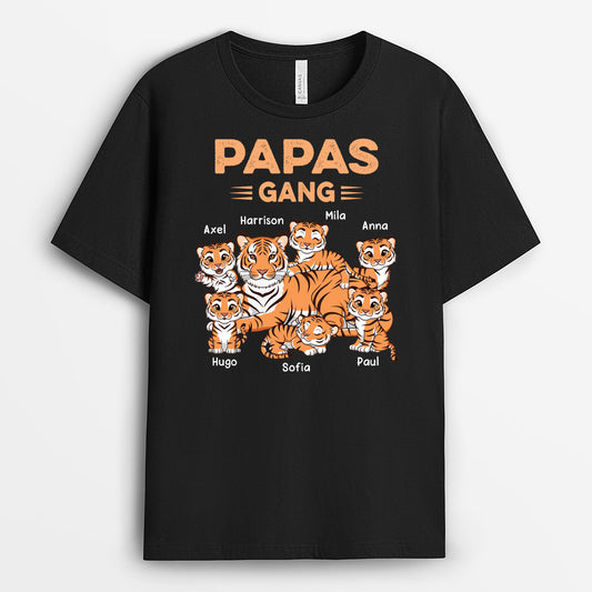 2422AGE1 personalisiertes papas opas bande tiger t shirt 2422a9g8b