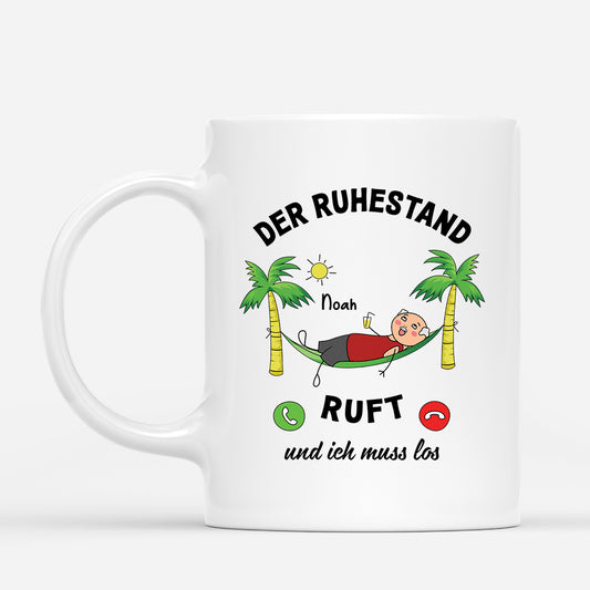 2538MGE1 personalisierte der ruhestand ruft und ich muss los manner tasse_c768befe f59d 4630 b588 652714ee7781
