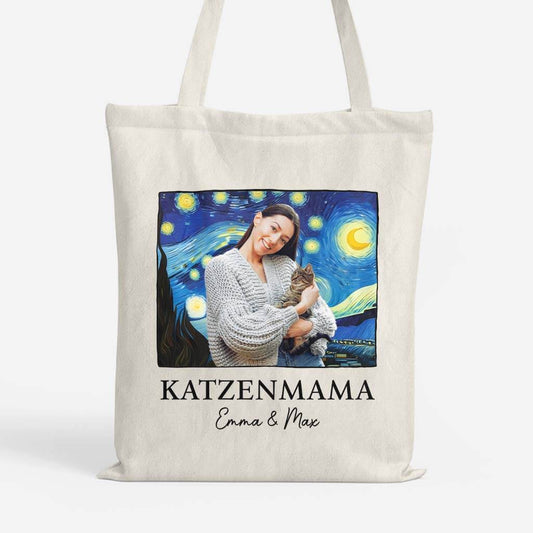 2628BGE1 personalisierte katzenmama katzenmama tragetasche