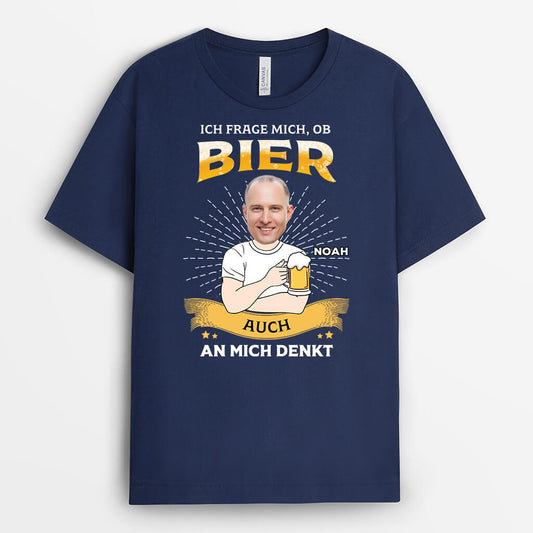 2681AGE2 ich frage mich ob bier auch an mich denkt lustiges t shirt fur manner personalisiert
