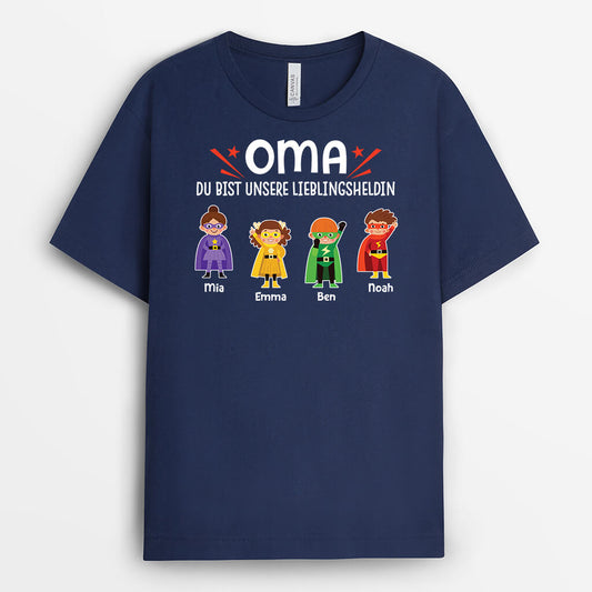 2718AGE2 du bist meine unsere lieblingsheldin personalisiertes t shirt fur frauen