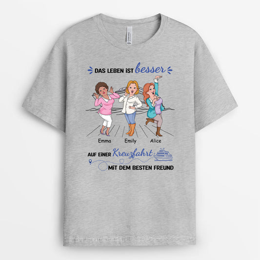 2721AGE2 das leben ist besser auf einer kreuzfahrt mit dem besten freund personalisiertes t shirt fur beste freundinnen