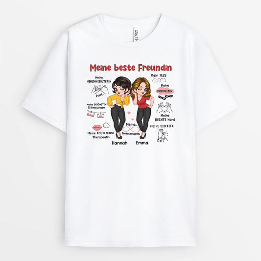 2722AGE1 meine beste freundin definition personalisiertes t shirt fur beste freundinnen