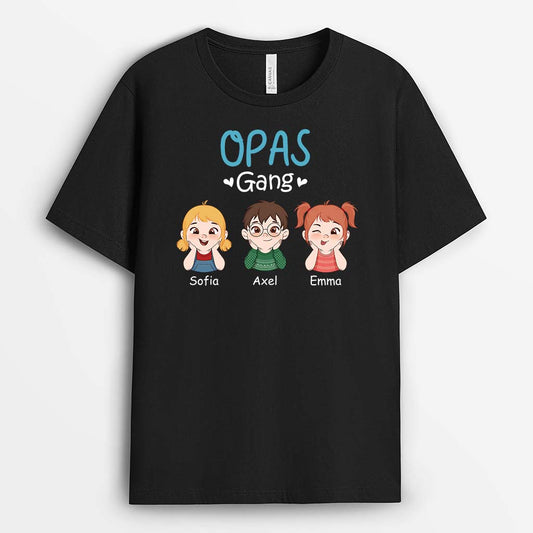 2747AGE1 papas opas bande personalisiertes t shirt fur manner