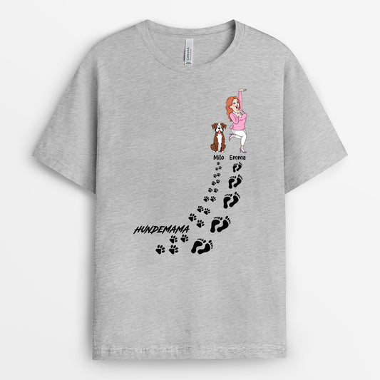 2784AGE2 hundepapa hundemama personalisiertes t shirt fur hundebesitzer 2784