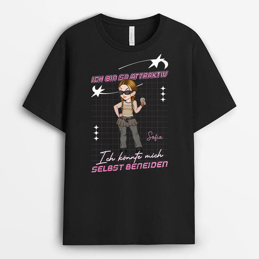 2790AGE1 ich bin so heiss ich konnte mich selbst beneiden personalisiertes t shirt fur frauen
