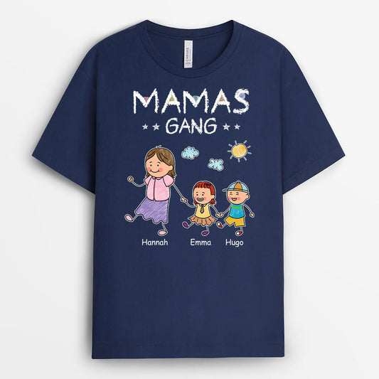 2793AGE2 opas papas bande personalisiertes schwarzes t shirt fur manner