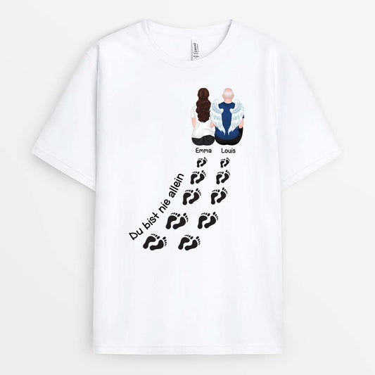 2807AGE1 du bist nie allein personalisiertes t shirt fur opas