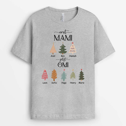 2818AGE2 fruher mama jetzt oma personalisiertes t shirt fur damen
