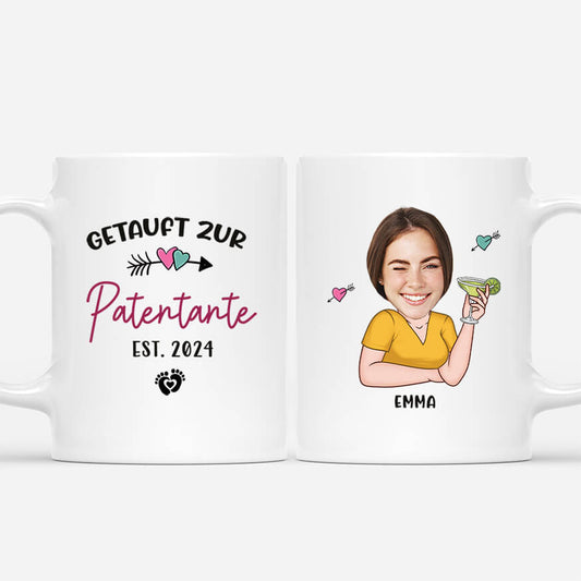 2946MGE1 getauft zur patentante est 2024 personalisierte tasse fur patinnen