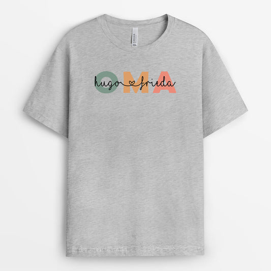 2976AGE2 mama oma personalisiertes t shirt fur damen