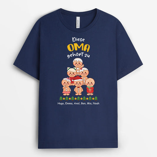 2981AGE2 dieser opa gehort zu lebkuchenmann personalisiertes t shirt fur opas zu weihnachten