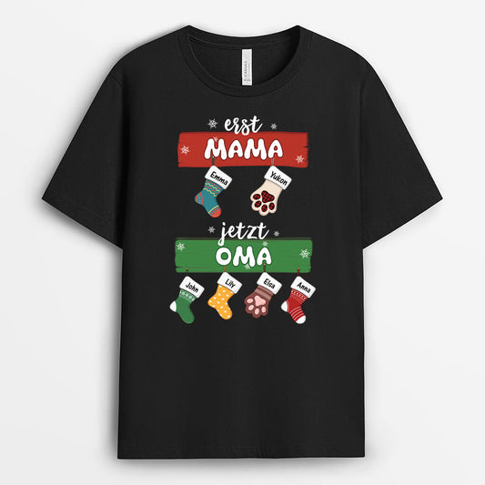2998AGE1 fruher mama jetzt oma personalisiertes t shirt fur damen