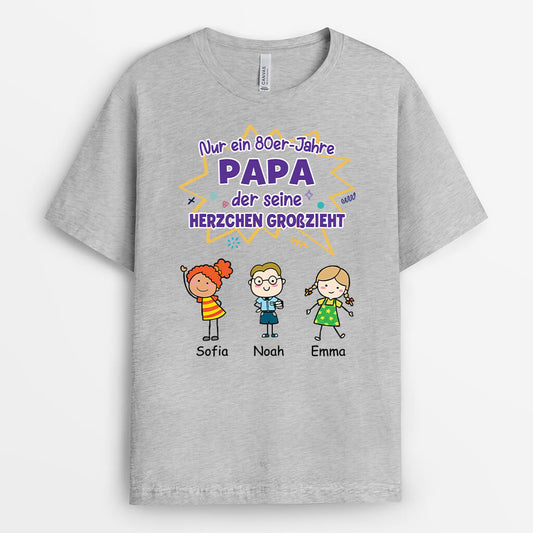 3000AGE2 nur ein 80er jahre vater der seine herzchen grosszieht personalisiertes t shirt fur papas_d1e0ebf4 8081 4834 b1ae e17ae840c32c