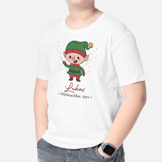 3007AGE2 weihnachten personalisiertes t shirt fur kinder zu weihnachten