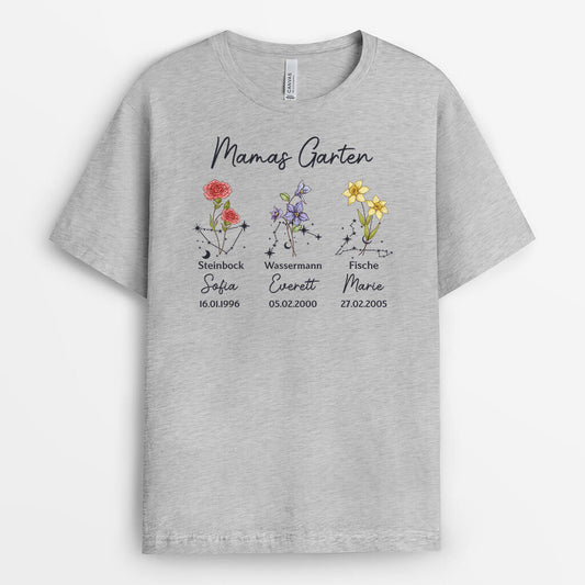 3024AGE2 sternbild und geburtsdatum personalisiertes t shirt fur omas