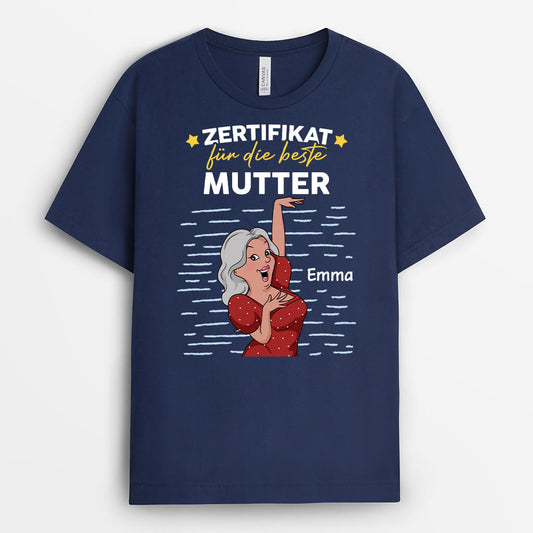 3035AGE2 zertifikat fur die beste stiefmutter personalisiertes t shirt fur stiefmutter