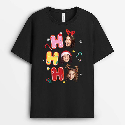 3036AGE1 lustig personalisiertes t shirt mit gesicht fur damen zu weihnachten