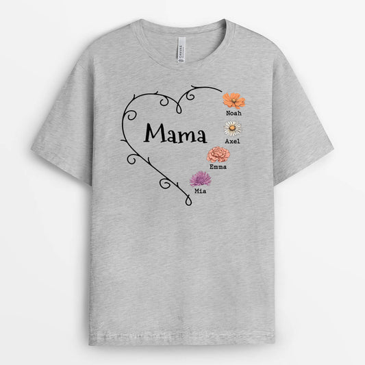 3043AGE2 oma im retro blumenstil personalisiertes t shirt fur omas