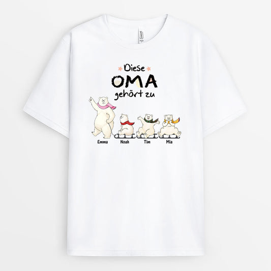 3049AGE1 diese oma gehort zu eisbaren personalisiertes t shirt fur omas