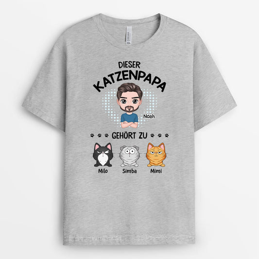 3050AGE2 diese katzenmama gehort zu personalisiertes t shirt fur katzenliebhaber