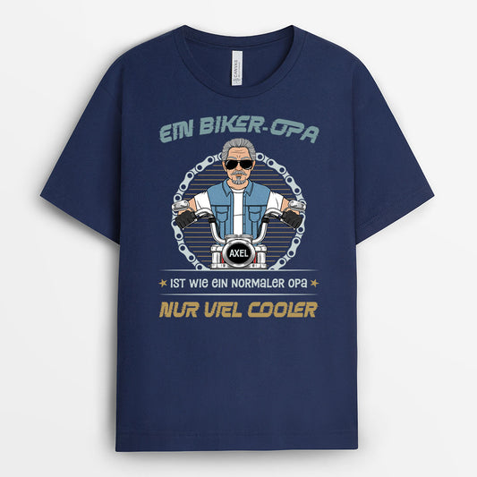 3052AGE2 ein biker papa ein biker opa personalisiertes t shirt fur manner