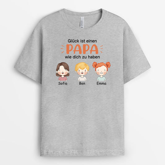 3066AGE2 gluck ist eine mama oma wie dich zu haben personalisiertes t shirt fur damen